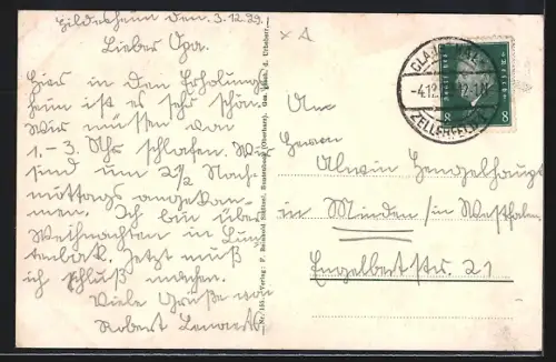 AK Buntenbock /Oberharz, Das Hildesheimer Haus im Winter