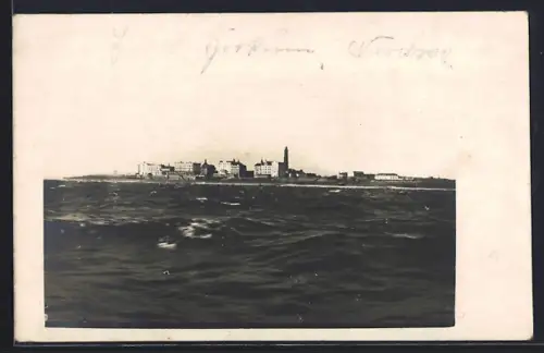 AK Borkum, Blick auf die Inselstadt