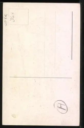 Künstler-AK Billy, The fearless Gentleman, Junge mit Stock in der Hand bei der Maus