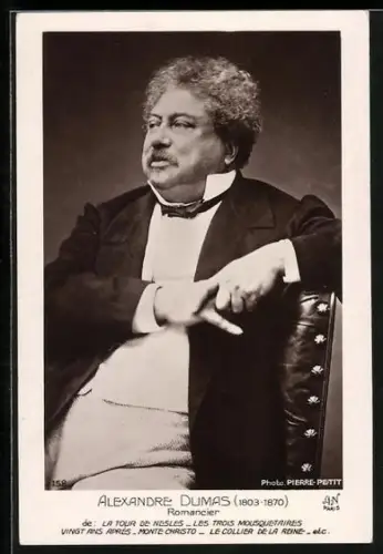 AK Alexandre Dumas, Portrait des Romanciers