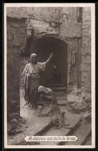 Künstler-AK Domenico Mastroianni: Madeleine aux pieds de Jesus