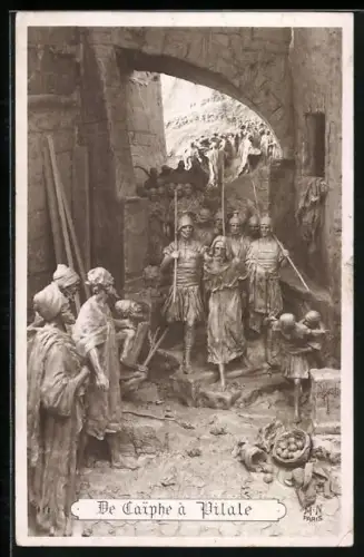 Künstler-AK Domenico Mastroianni: Bibel, De Caiphe à Pilate