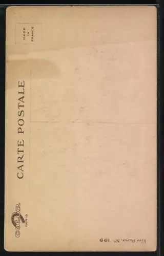 Künstler-Lithographie Em. Dupuis: Mon Petit Lapin, Mädchen mit weissem Kaninchen