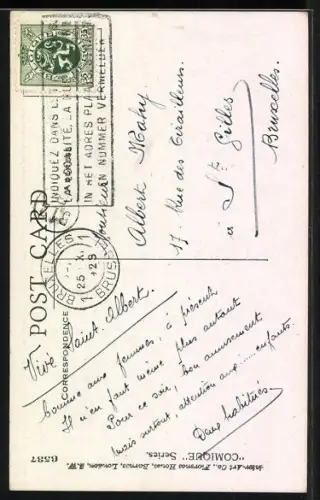Künstler-AK sign. Hayward Young: Found this in a book..., Scherz