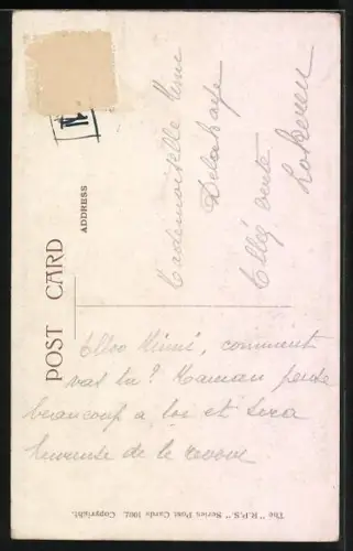 Künstler-AK Bonzo bellt ins Telefon