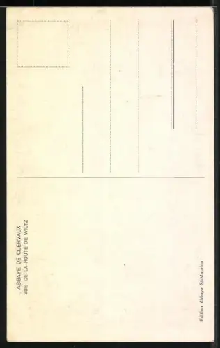 AK Clervaux, Abbaye, Vue de la Route de Wiltz