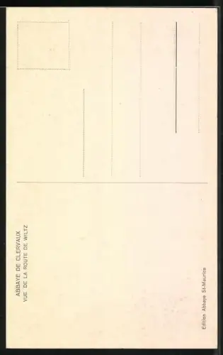 AK Clervaux, Abbaye, Vue de la Route de Wiltz