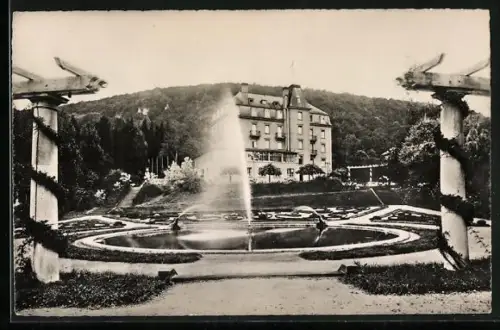 AK Echternach, Hotel Bel-Air, Vue du Parc