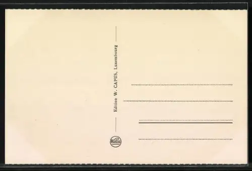 AK Vianden, Vue prise de la route de Diekirch