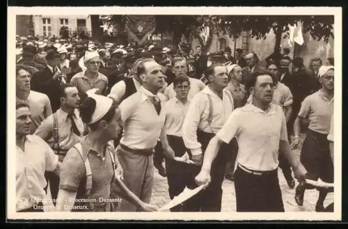 AK Echternach, Procession Dansante, Groupe de Danseurs