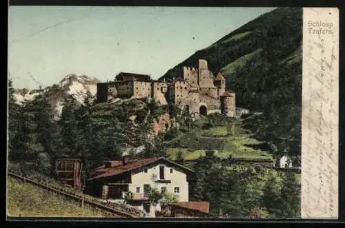 AK Taufers, Teilansicht mit Schloss