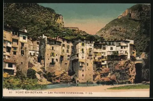 AK Pont-en-Royans, Les Maisons suspendues