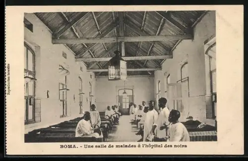 AK Boma, Une salle de malades a l`Hopital des noirs, Innenansicht