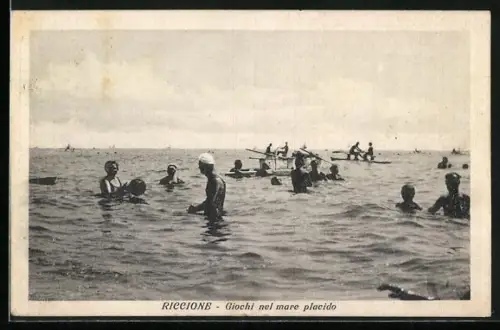 AK Riccione, Giochi nel mare placido