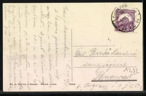 AK Laurana / Lovran, Teilansicht der Ortschaft