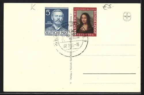 AK Berlin, Grüne Woche 1953, Ausstellungshalle mit Fleurop-Stand, Innenansicht