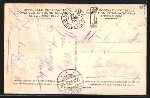 AK Antwerpen, Ausstellung 1930, Het Nederlansch Paviljoen