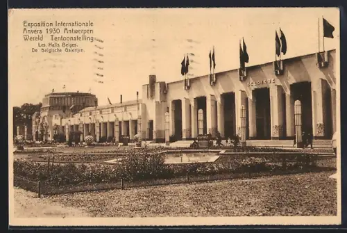 AK Antwerpen, Wereld Tentoonstelling 1930, De Belgische Galerijen, Ausstellung