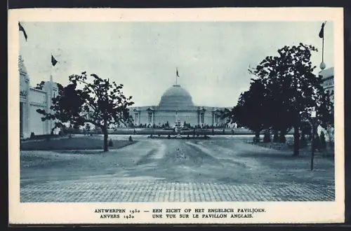 AK Antwerpen, Wereldtentoonstelling 1930, Een zicht op het Engelsch Paviljoen