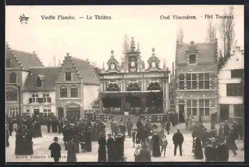 AK Gand, Exposition Internationale 1913, Vieille Flandre, Le Theatre