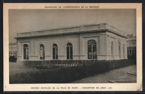 AK Liége / Lüttich, Exposition internationale 1930, Second Pavillon de la Ville de Paris