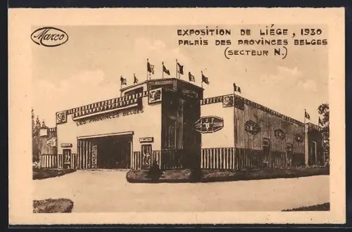 AK Liège, Exposition Internationale 1930, Palais des Provinces Belges