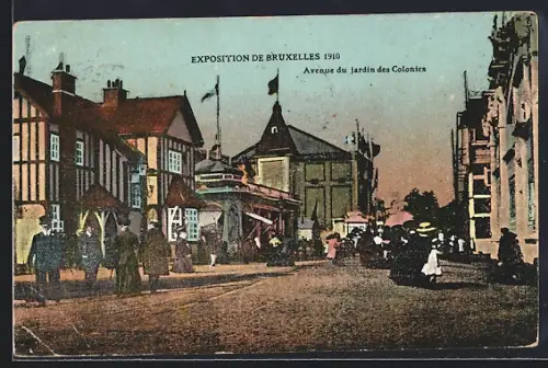 AK Bruxelles, Exposition 1910, Avenue du jardin des Colonies