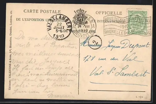 AK Bruxelles, Exposition 1910, Palais du Brésil