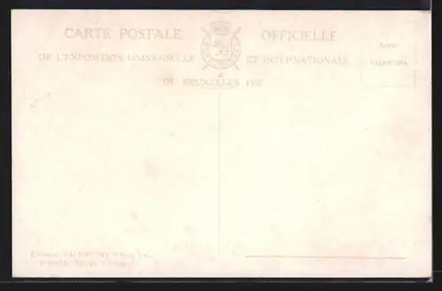 AK Bruxelles, Exposition Universelle 1910, Section Italienne, Ausstellung