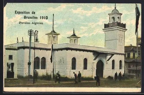 AK Bruxelles, Exposition de 1910, Pavillon Algérien