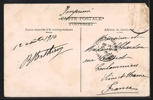 AK Bruxelles, Exposition de 1910, Pavillon Algérien