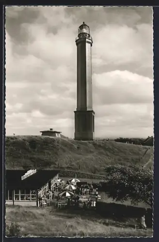 AK Norderney, Nordseeheilbad, Am Leuchtturm