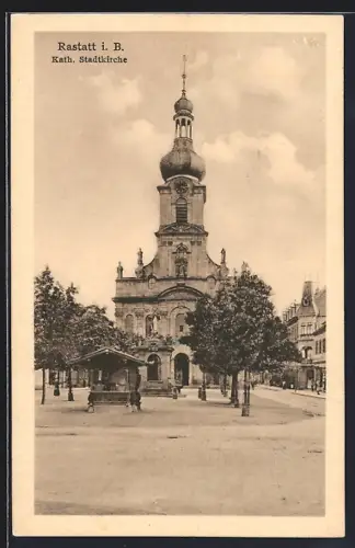 AK Rastatt i. B., Katholische Stadtkirche