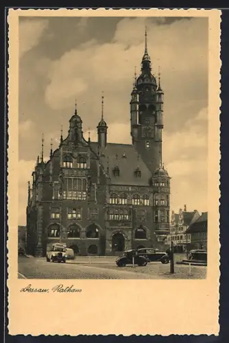 AK Dessau, Partie am Rathaus