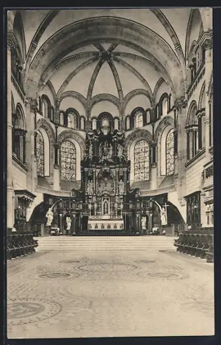 AK Trier, Dom, Ostchor mit Altarbau aus dem Jahre 1700