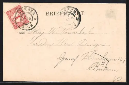 AK Weesp, Wasserpartie mit Windmühle