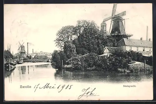 AK Zwolle, Stadsgracht, Windmühle