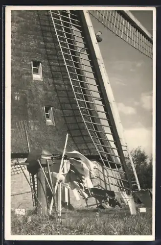 AK Kinderdijk, Detail watermolen