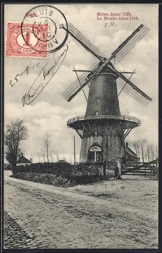 AK Sluis, Molen Anno 1739, Windmühle