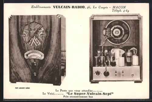AK Macon, Etablissements Vulcain- Radio, 46, La Coupee