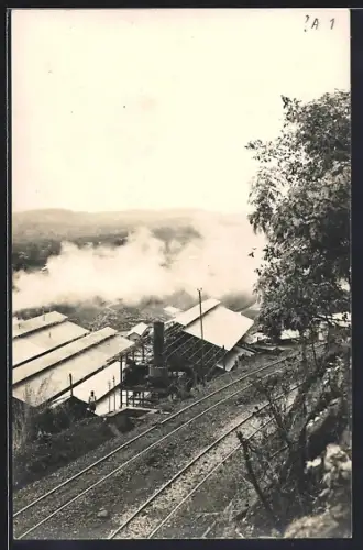 Foto-AK Likasi, Bergbau, Panorama