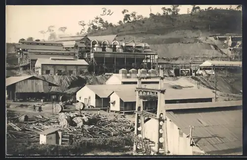 Foto-AK Likasi, Bergbau, Panorama