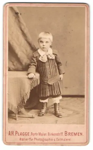 Fotografie A. H. Plagge, Bremen, Birkenstr. 11, Justus Nikolaus Lüning als Kind