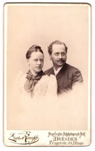 Fotografie Hugo Engler, Dresden, Pragerstr. 34, Hermann und Ida Gock im Porträt