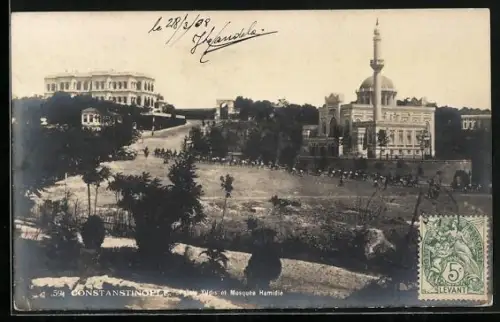 AK Constantinople, Palais Yildis et Mosquee Hamidie