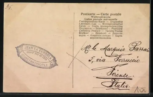 AK Constantinople, Palais Yildis et Mosquee Hamidie