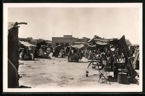 AK Marrakech, Sur la Place Djemaa El Fna, Marktszene