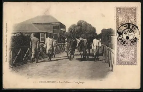 AK Diégo-Suarez, Rue Colbert, Pont Frogé
