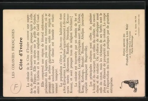 AK küste, Afrikanische Arbeiter und Karte des Landes