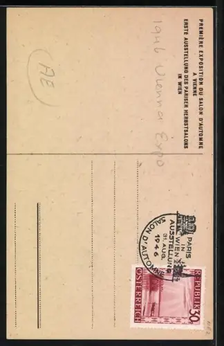 AK Wien, Paris Ausstellung 1946, Salon d`Automne